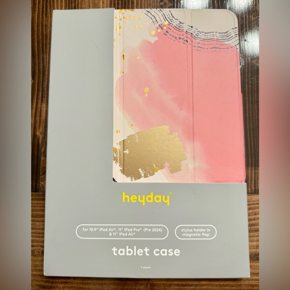Heyday White, Pink & Gold Tablet Case for IPad Air & Pro